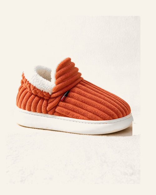 Chausson Guimauve rouge de profil
